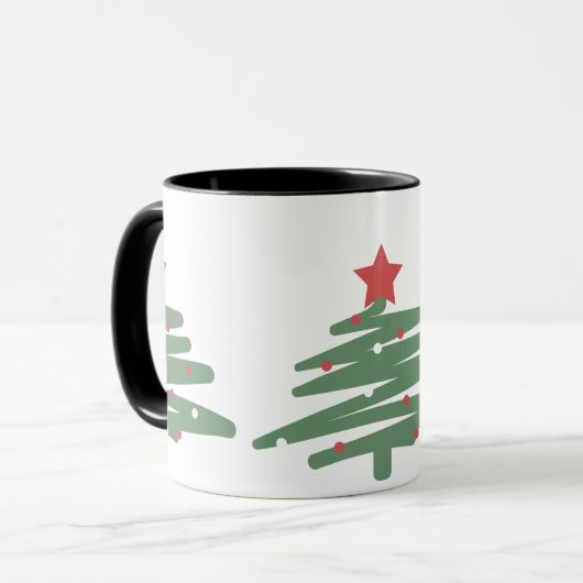 Weihnachtsbaum Tasse (Vorderseite Links)