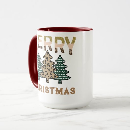 Weihnachtsbaum Tasse (Vorderseite Links)