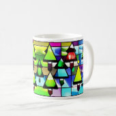Weihnachtsbaum Tasse aus festem Glas (VorderseiteRechts)
