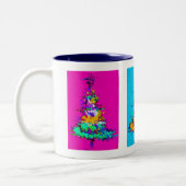 Weihnachtsbaum Tasse Dark Blue Räume (Links)