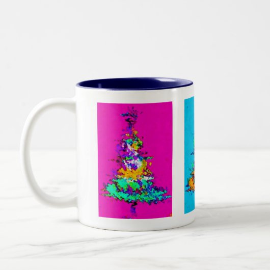 Weihnachtsbaum Tasse Dark Blue Räume (Links)