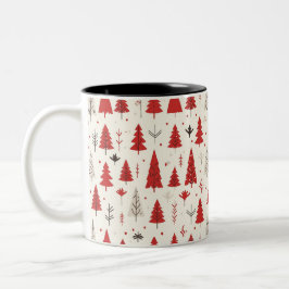 Weihnachtsbaum-Tasse festlich Zweifarbige Tasse