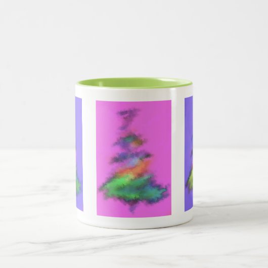 Weihnachtsbaum Tasse Grün Räume (Mittel)