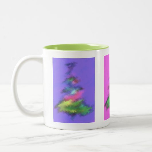 Weihnachtsbaum Tasse Grün Räume (Links)