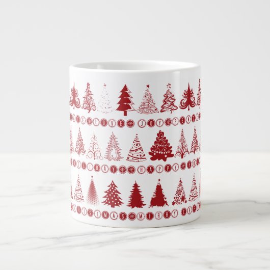 Weihnachtsbaum-Tasse Jumbo-Tasse (Vorderseite)