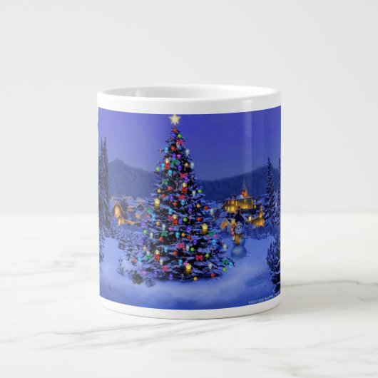 Weihnachtsbaum-Tasse Jumbo-Tasse (Vorderseite)