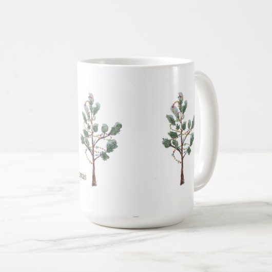Weihnachtsbaum-Tasse Kaffeetasse (VorderseiteRechts)