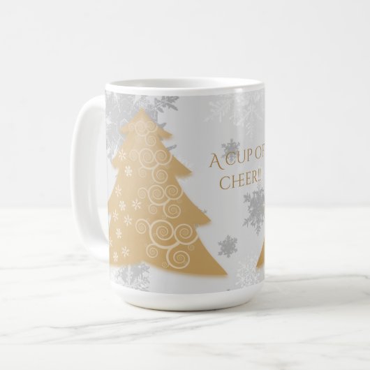 Weihnachtsbaum-Tasse Kaffeetasse (Vorderseite Links)