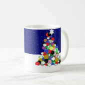 Weihnachtsbaum-Tasse Kaffeetasse (VorderseiteRechts)