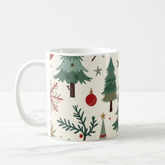 Weihnachtsbaum-Tasse Kaffeetasse (Links)