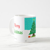 Weihnachtsbaum-Tasse Kaffeetasse (Vorderseite Links)