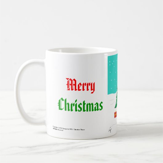 Weihnachtsbaum-Tasse Kaffeetasse (Links)