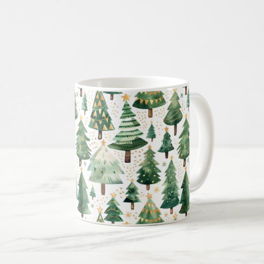 Weihnachtsbaum-Tasse Kaffeetasse (VorderseiteRechts)