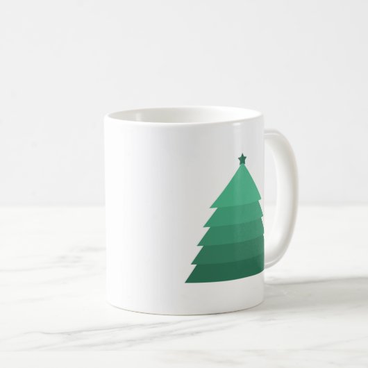 Weihnachtsbaum-Tasse Kaffeetasse (VorderseiteRechts)