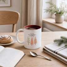 Weihnachtsbaum-Tasse - Minimaler Hygge-Stil