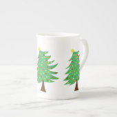 Weihnachtsbaum-Tasse Porzellantasse (Vorderseite Rechts)