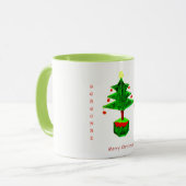 Weihnachtsbaum-Tasse Tasse (Vorderseite Links)