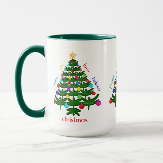 Weihnachtsbaum-Tasse Tasse (Links)