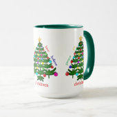 Weihnachtsbaum-Tasse Tasse (VorderseiteRechts)