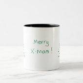 Weihnachtsbaum-Tasse Zweifarbige Tasse (Mittel)
