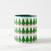 Weihnachtsbaum-Tasse Zweifarbige Tasse (Mittel)