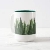 Weihnachtsbaum-Tasse, Zweifarbige Tasse (Vorderseite Links)