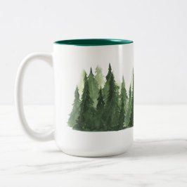 Weihnachtsbaum-Tasse, Zweifarbige Tasse