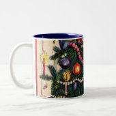 Weihnachtsbaum-Tasse Zweifarbige Tasse (Links)