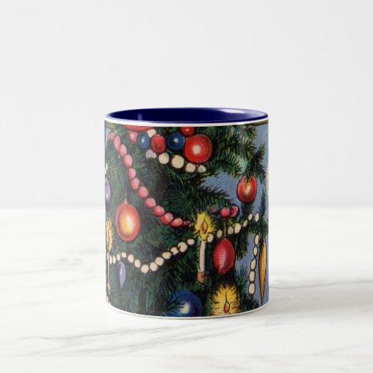 Weihnachtsbaum-Tasse Zweifarbige Tasse (Mittel)