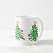 Weihnachtsbaum-Tassen-Gewohnheit Kaffeetasse (VorderseiteRechts)