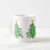 Weihnachtsbaum-Tassen-Gewohnheit Kaffeetasse (Vorderseite Links)