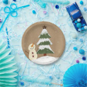 Weihnachtsbaum-Teller Pappteller (Party)