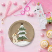 Weihnachtsbaum-Teller Pappteller (Party)