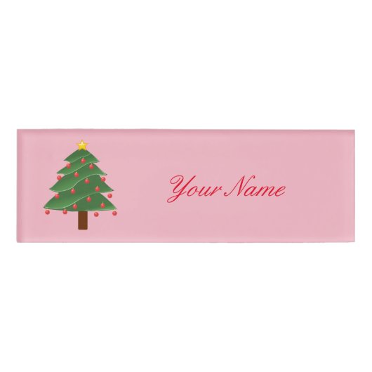 Weihnachtsbaum Thunder_Cove Namenschild (Vorderseite)