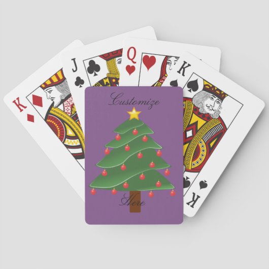 Weihnachtsbaum Thunder_Cove Spielkarten (Rückseite)