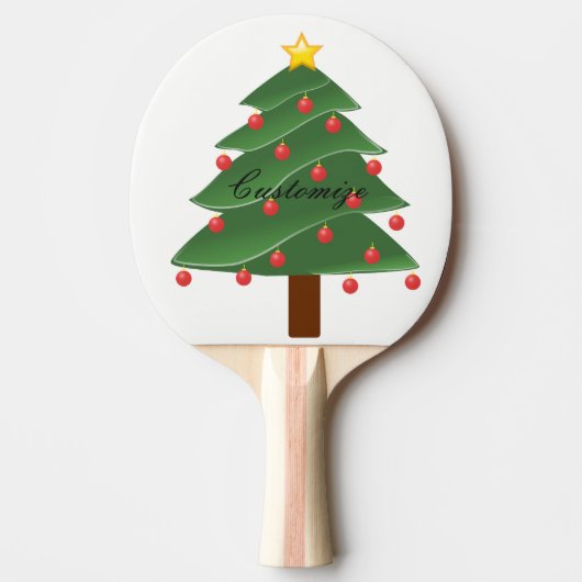 Weihnachtsbaum Thunder_Cove Tischtennis Schläger (Vorderseite)