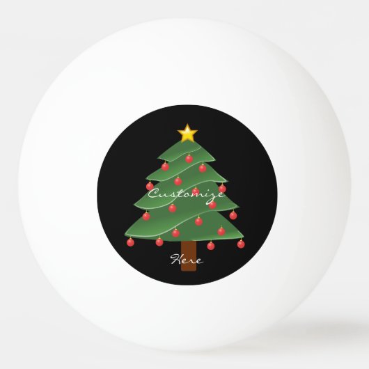 Weihnachtsbaum Thunder_Cove Tischtennisball (Vorderseite)