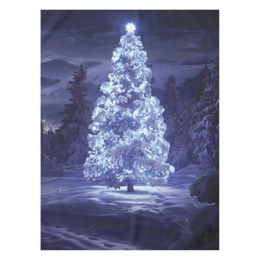 Weihnachtsbaum Tischdecke (Vorderseite)