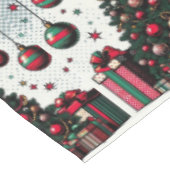 Weihnachtsbaum Tischdecke (Schrägansicht)