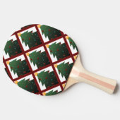 Weihnachtsbaum Tischtennis Schläger (Seitenansicht)