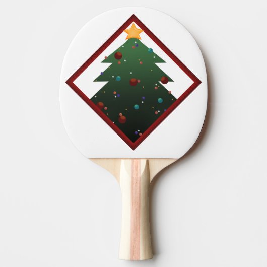 Weihnachtsbaum Tischtennis Schläger (Vorderseite)