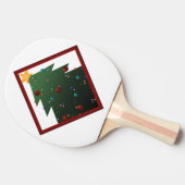 Weihnachtsbaum Tischtennis Schläger (Seitenansicht)