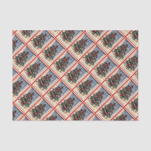 Weihnachtsbaum-Tissue Seidenpapier (Vorderseite)