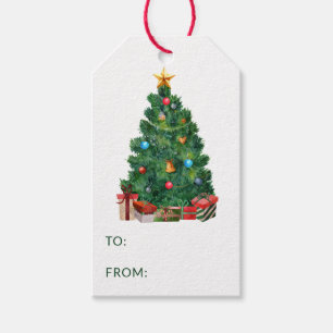 Weihnachtsbaum-To-From-Geschenkanhänger Geschenkanhänger