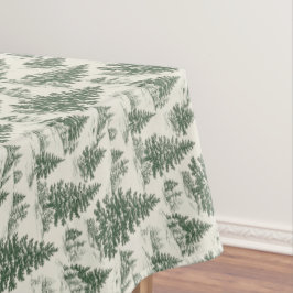 Weihnachtsbaum Toile De Jouy Green Tablecloth Tischdecke