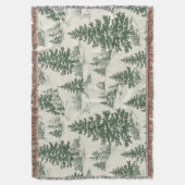 Weihnachtsbaum-Toile-de-Jouy-grüne Tischdecke Decke (Vorderseite Vertikal)