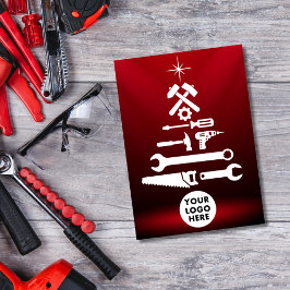 Weihnachtsbaum-Tools für den Kunden mit benutzerde Feiertagskarte