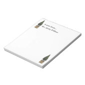 Weihnachtsbaum Topiary Classic Festival Tradition Notizblock (Rotiert)