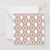 Weihnachtsbaum Topiary Umschließung Mitteilungskarte (Rückseite)