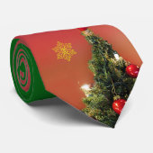 Weihnachtsbaum Topper Krawatte - Rot (Gerollt)